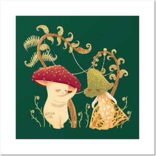 Cute mushroom Posters and Art